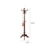 Coat Rack Solid Wood Coat Rack Entryway Coat Stand Tree with 11 Hooks & Stable Tri-Legged Base, Hanger Stand for Home Hall Bedroom Coat Tree (Color : Brown) view 2