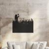 LaModaHome Concert Scene Metal Wall Art, Urban Musical Decor, Themed Artwork, Handcrafted Modern Home Design, Unique Industrial Sculpture - 31.5"x47.2"/80x120cm view 1