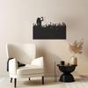 LaModaHome Concert Scene Metal Wall Art, Urban Musical Decor, Themed Artwork, Handcrafted Modern Home Design, Unique Industrial Sculpture - 31.5"x47.2"/80x120cm view 4