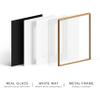 HAUS AND HUES 10x10 Picture Frame with Real Glass & Brass Premium-Grade Metal Matted to 5x5 - Aluminum 10x10 Frame - Includes Hanging Kit - Ideal for Home, Office (10x10 in, Brass) view 3