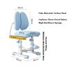 BXKCFYBSQ Children's Desk Chair/Study Computer Chair with Adjustable seat footrest, Ergonomic Student Chair, Suitable for 3-18 Years Old, for Home Bedroom School (Color : Gray) view 2