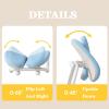 BXKCFYBSQ Children's Desk Chair/Study Computer Chair with Adjustable seat footrest, Ergonomic Student Chair, Suitable for 3-18 Years Old, for Home Bedroom School (Color : Gray) view 4