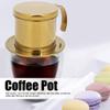 Pilipane Vietnamese Stainless Steel Coffee Filter Drip Pot, High Density, Fine Filter Screen, Long-Lasting, Detachable(Gold) view 2