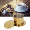 Pilipane Vietnamese Stainless Steel Coffee Filter Drip Pot, High Density, Fine Filter Screen, Long-Lasting, Detachable(Gold) view 4