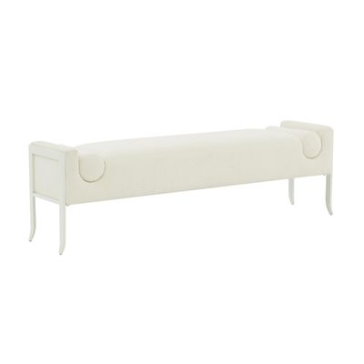 Tov Furniture INES Bench (Cream Boucle)