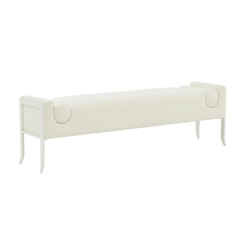 Tov Furniture INES Bench (Cream Boucle)