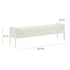 Tov Furniture INES Bench (Cream Boucle) view 3