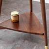 JJTOOLS Side Tables Bedroom Wooden Side Table Simple Wooden Coffee Table Small Apartment Living Room Household Double Storage Corner Table Coffee Tables for Living Room view 4