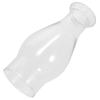 SaditY Clear Glass Lamp Chimney Glass Kerosene Lamp Shade Oil Lamp Covers Clear Crimped Top Hooded Candle Holder Cover Replacement for Antique Vintage Chamber Lamp Transparent view 1