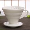 Ceramic Coffee Dripper Engine V60 Style Coffee Drip Filter,Kitchen Tools Coffee Maker Permanent Filter Cup Coffeeware(L,Orange) view 3