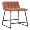 Zuo Pago Counter Stool (Set of 2) Brown, Brown Counter Stool, Modern Style, Faux Leather, Plush and Durable Faux Leather Fabric, Plywood, Indoor Bar, 18.9" W x 19.7" D x 35" H view 1