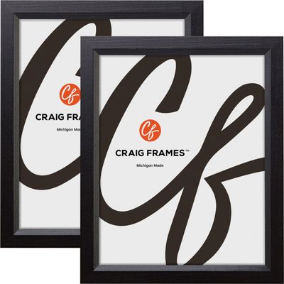 Craig Frames Economy, 15x30 Picture Frame, Ebony Black, Set of 2