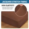 H.VERSAILTEX Super Stretch Couch Cushion Covers Sofa Cushion Slipcovers Jacquard Fabric Individual Seat Couch Slipcover Sets for Pets with Elastic Bottom(3 Packs Cushion Sofa Covers, Caramel) view 4