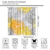 ShiTingYu Yellow Gray Floral Curtains, Boho Dahlia Chrisanthemum Flowers Colorful Window Treatments for Living Room Bedroom Kitchen, Floral Seamless Pattern Blackout Drapes 2 Panel Sets,84x84 Inch view 2