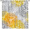ShiTingYu Yellow Gray Floral Curtains, Boho Dahlia Chrisanthemum Flowers Colorful Window Treatments for Living Room Bedroom Kitchen, Floral Seamless Pattern Blackout Drapes 2 Panel Sets,84x84 Inch view 3