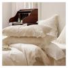 MaiyO Luxury Comforter King SizeFall Duvet Cover Set1000TC Egyptian Cotton, Girls Duvet Cover, Romantic SetWhite 7pcs,duvets view 3