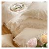 MaiyO Luxury Comforter King SizeFall Duvet Cover Set1000TC Egyptian Cotton, Girls Duvet Cover, Romantic SetWhite 7pcs,duvets view 4