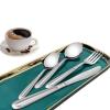 WHIERGGIN Silverware Set, 4/16/24/32 Piece Thickened Stainless Steel Cutlery Long Handle Steak Knife, Fork And Spoon Cutlery Set (Color : Silver, Size : 1Set-4Pcs) view 1