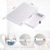 Bloddream Floating Shelf with Drawer, 16", White view 2