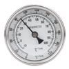 Topyond Thermometer 1/2" NPT Stainless Steel Pot Thermometer Metal Dial Thermometer for Brewing Beer Home Kitchen Tool Easy to Use view 1