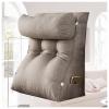 Bed Chairs for Sitting up in Bed for Adults, Sit up Pillow for Bed Removable Neck Pillow/Washable Cover, Upright Pillow for Working on Laptop,Grey view 1