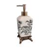 GLigeT Hand Soap Dispenser 340ML Personalized Crack Ceramic Soap Dispenser High-Grade Retro Large Lotion Sub Bottle Resin Base Soap Dispensor (Color : C) view 1