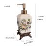 GLigeT Hand Soap Dispenser 340ML Personalized Crack Ceramic Soap Dispenser High-Grade Retro Large Lotion Sub Bottle Resin Base Soap Dispensor (Color : C) view 2