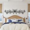 Kewhush Metal Butterfly Wall Decor, Metal Wall Animal Art, Metal Flowers Wall Decor, Bedroom Wall Decor Above Bed, Metal Minimalist Wall Art, Metal Wall Art for Bedroom (47"x12" | 120x30.5 cm, Gold) view 2