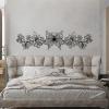 Kewhush Metal Butterfly Wall Decor, Metal Wall Animal Art, Metal Flowers Wall Decor, Bedroom Wall Decor Above Bed, Metal Minimalist Wall Art, Metal Wall Art for Bedroom (47"x12" | 120x30.5 cm, Gold) view 4