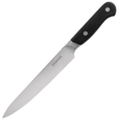 SKWARE Kitchen Utility Knife - Razor Sharp German Stainless Steel - 6 Inch Knife for Slicing and Trimming Proteins, Vegetables, Fruits