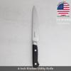 SKWARE Kitchen Utility Knife - Razor Sharp German Stainless Steel - 6 Inch Knife for Slicing and Trimming Proteins, Vegetables, Fruits view 2
