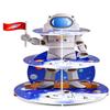 Airduan Space Astronaut Cupcake Stand Space Themed Birthday Party Decorations 3-Tier Cardboard Cupcake Holder stand Galaxy Style Dessert Tower Display for Party Supplies view 1