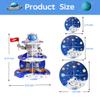 Airduan Space Astronaut Cupcake Stand Space Themed Birthday Party Decorations 3-Tier Cardboard Cupcake Holder stand Galaxy Style Dessert Tower Display for Party Supplies view 3
