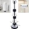 Stainless Steel Paper Towel Holder Stand Designed for Easy One- Handed Operation - This Sturdy Weighted Paper Towel Holder Countertop Model Has Suction Cups and Holds All Paper Towel Rolls view 1