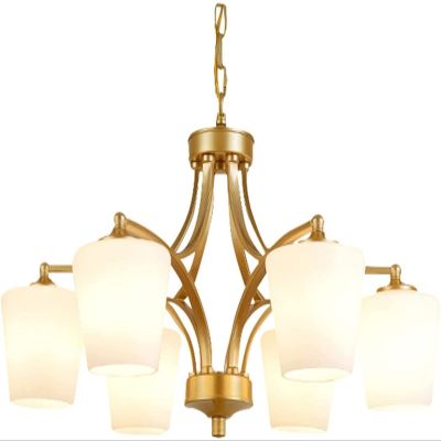 Chandelier Ceiling Light Iron Pendant Light Modern Large Ceiling Lights 8-lights Chandelier Retro Ceiling Lights Fixtures Compatible with Dining Room Kitchen Entryway-Golden 10 Home Decor Lamp ,pendan