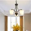 Chandelier Ceiling Light Iron Pendant Light Modern Large Ceiling Lights 8-lights Chandelier Retro Ceiling Lights Fixtures Compatible with Dining Room Kitchen Entryway-Golden 10 Home Decor Lamp ,pendan view 2