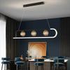 SteFik LED Diminum Chandelier Dinning Room Pendant Light 66W Living Room Glazing Hanging Lights Modern Simple Bar Creativity Personality Small Chandelier Remote Control Light 39.3 Inch 66W,Pendant view 2