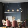 SteFik LED Diminum Chandelier Dinning Room Pendant Light 66W Living Room Glazing Hanging Lights Modern Simple Bar Creativity Personality Small Chandelier Remote Control Light 39.3 Inch 66W,Pendant view 4