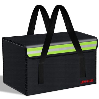 CNDHDOK 360 * 250 * 200mm Ebike Battery Safe Bag Lipo Fireproof Bag Large Capatity for Lipo Pack Storage Charging Transport,Home Office Travel Battery Safe Storage Pouch