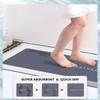 Deparnit Bath Mat Rug, Rubber Non-Slip Quick Dry Bathroom Rugs, Super Absorbent Bath Mat, Thin Floor Shower Mat Fit Under Door, Bath Rug for Bathtub, Shower and Sink (17"x59", Grey) view 3