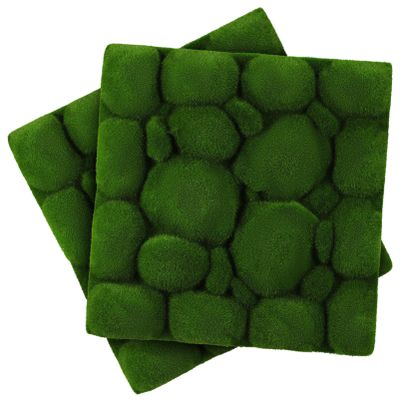 BESPORTBLE 2pcs Artificial Moss Wall Panels Indoor Greenery Decor for Weddings Versatile Wall Coverage and Easy to Install Aesthetic Panels Low Maintenance Faux Moss Decor