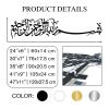 Metal Bismillah Islamic Wall Art, Islamic Wall Art, Muslim Wall Decor, Arabic Calligraphy Wall Art, Large Metal Basmala Wall Art, Ramadan Wall Decor, Metal Wall Art for Living Room (41"x9" | 105x24 cm, Gold) view 3