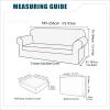 LZYLZH Sofa Cover with Separate Seat Cushions Covers and Backrests Covers Stretch Ektorp Sofa Covers Stylish Velvet Couch Slipcover Protector (Dark Green,3 Seat Set 7 PCS) view 4