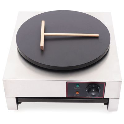 16" Commercial Pancake Crepe Maker,1700W 110V Electric Non Stick Hotplate Crepe Griddle Machine with Adjustable Temperature Control for Blintzes, Eggs, Tortilla