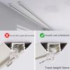 Ceiling Curtain Track, Sliding Door Black Straight Curtain TrackAluminium Alloy Ceiling Track For Curtains, Room Divider, Ceiling Curtain Track, Room Divider Curtain Rod, Easy Install, Flexible Ceili view 3