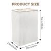 60L Large Laundry Hampers with Handles, Foldable Laundry Hamper for Clothes, laundry basket, dirty clothes basket for Bedroom, Bathroom, Dorm, Laundry Room - 15.3"L x 10.6"W x 20.8"H view 2