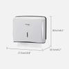 BKEKM Paper Towel Dispensers Paper Towel Dispenser Waterproof Large Capacity Hand Towel Dispenser Commercial Wall Mounted Paper Towel Holders Fashion view 4