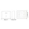 Paper Towel Dispensers Paper Towel Dispenser Wall Mounted C Shape Folding Hand Towel Dispenser Plastic Paper Towel Holders for Home Tissue Box Fashion view 2