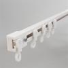 ACHZYFT Self-Adhesive Curtain Track,Ceiling Mounted Or Wall Mounted Curtain Rail, Room Dividers, Easily Cut to Size(Size:4.1M,Color:White - Wall Mounted) view 1