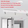 ACHZYFT Self-Adhesive Curtain Track,Ceiling Mounted Or Wall Mounted Curtain Rail, Room Dividers, Easily Cut to Size(Size:4.1M,Color:White - Wall Mounted) view 3